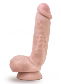 Телесный фаллоимитатор 8.5 Inch Cock With Balls - 21,5 см. - Blush Novelties