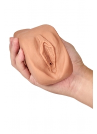 Маструбатор-вагина с вибрацией Soft   Wet Renata Realistic Tan Masturbator - Blush Novelties - в Норильске купить с доставкой