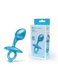 Голубая анальная пробка для массажа простаты Bulb Silicone Prostate Plug - 10,7 см. - b-Vibe - в Норильске купить с доставкой