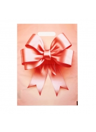 Пакет с принтом в виде банта с вырубной ручкой (30х40 см) - Сима-Ленд - купить с доставкой в Норильске
