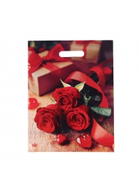 Пакет с принтом в виде роз (31х40 см) - Сима-Ленд - купить с доставкой в Норильске