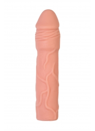 Телесная удлиняющая насадка с подхватом - 19 см. - ToyFa - в Норильске купить с доставкой