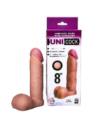 Фаллическая насадка для страпона UNICOCK 8  - 20 см. - LOVETOY (А-Полимер) - купить с доставкой в Норильске