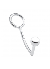Кольцо на пенис с анальным стимулятором Stainless Steel Anal Hook   Cock Ring - BlueLine - в Норильске купить с доставкой