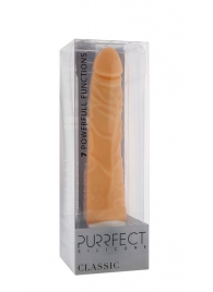 Телесный вибратор-реалистик PURRFECT SILICONE CLASSIC 7.1INCH FLESH - 18 см. - Dream Toys