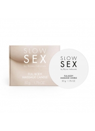 Массажная свеча для всего тела Slow Sex - 50 гр. - Bijoux Indiscrets - купить с доставкой в Норильске