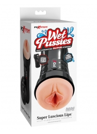 Мастурбатор-вагина в колбе Super Luscious Lips - Pipedream - в Норильске купить с доставкой