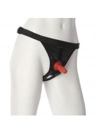 Трусики со штырьком для фиксации насадок Ultra Harness with Plug - Doc Johnson - купить с доставкой в Норильске