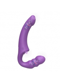 Фиолетовый безремневой страпон Straples Strap-On Dildo - Erokay - купить с доставкой в Норильске