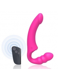 Розовый безремневой страпон Straples Strap-On Dildo - Erokay - купить с доставкой в Норильске