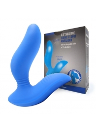 Синий вибромассажер простаты 3,5’’ Curve P-spot Massager - 12 см. - Erokay - в Норильске купить с доставкой
