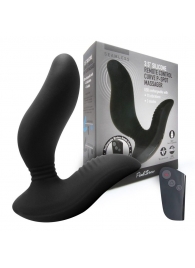Черный вибромассажер простаты 3,5’’ Remote Control Curve P-spot Massager - 12 см. - Erokay - в Норильске купить с доставкой