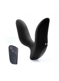 Черный вибромассажер простаты 3,5’’ Remote Control Curve P-spot Massager - 12 см. - Erokay - в Норильске купить с доставкой