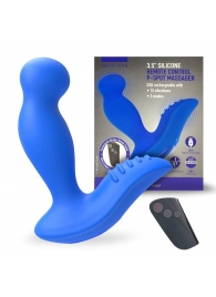 Синий вибромассажер простаты 3,5’’ Remote Control P-spot Massager - 12,5 см. - Erokay - в Норильске купить с доставкой
