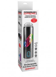 Перезаряжаемый мастурбатор-ротик Extreme Toyz Rechargeable Roto-Bator Mouth - Pipedream - в Норильске купить с доставкой
