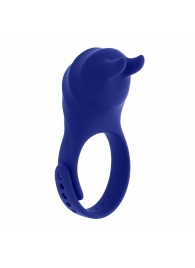 Синее эрекционное виброкольцо с клиторальной подушечкой и пультом ДУ Adjustable Fun Ring - Zero Tolerance - в Норильске купить с доставкой