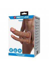 Реалистичная полая насадка на член для двойного проникновения Yairon - 17,5 см. - Baile - купить с доставкой в Норильске