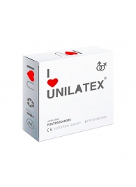 Ультратонкие презервативы Unilatex Ultra Thin - 3 шт. - Unilatex - купить с доставкой в Норильске