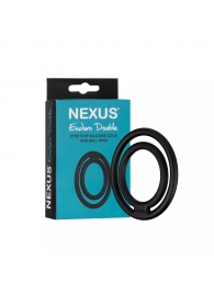 Черное двойное эрекционное кольцо Nexus Enduro Double - Nexus Range - в Норильске купить с доставкой