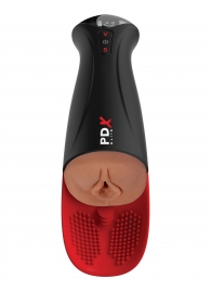 Мастурбатор-вагина в колбе с вибрацией Fuck-O-Matic Pro XL - Pipedream - в Норильске купить с доставкой
