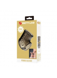 Дымчатая насадка на пенис и мошонку - Baile - в Норильске купить с доставкой