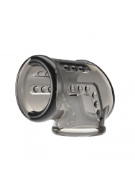 Дымчатая насадка на пенис и мошонку - Baile - в Норильске купить с доставкой