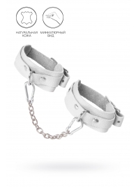 Белые мини-оковы со скруглёнными углами - Pecado - купить с доставкой в Норильске