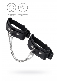 Черные мини-оковы со скруглёнными углами - Pecado - купить с доставкой в Норильске