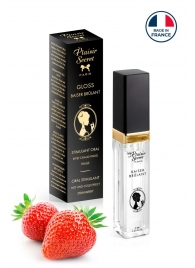 Стимулирующий блеск для губ со вкусом клубники - 7 мл. - Plaisir Secret - купить с доставкой в Норильске
