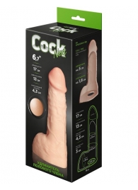 Телесный фаллоудлинитель с мошонкой Cock Next - 17 см. - LOVETOY (А-Полимер) - в Норильске купить с доставкой