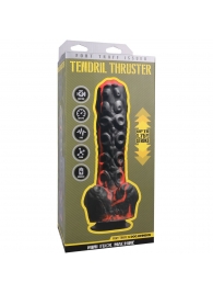 Черно-красная мини-машина на присоске Tendril Thruster - 21,6 см. - Doc Johnson - купить с доставкой в Норильске