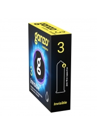 Супертонкие презервативы Ganzo Invisible - 3 шт. - Ganzo - купить с доставкой в Норильске