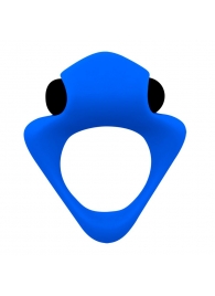 Синее эрекционное кольцо Wooomy Tribeс с вибрацией - Adrien Lastic - в Норильске купить с доставкой