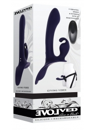 Женский страпон с вибрацией Giving Vibes - Evolved - купить с доставкой в Норильске
