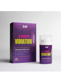 Стимулирующий гель с эффектом вибрации Blackberry Vibration - 15 мл. - INTT - купить с доставкой в Норильске