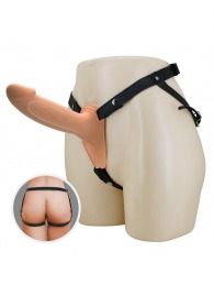 Телесный полый мужской страпон London - 16,8 см. - Baile - купить с доставкой в Норильске