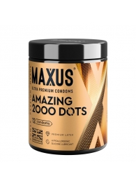 Точечные презервативы MAXUS 2000 Amazing Dots с железным кейсом - 12 шт. - Maxus - купить с доставкой в Норильске