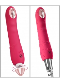 Малиновая насадка на душ с вибрацией Showers to orgasm - 20,1 см. - Orion - купить с доставкой в Норильске