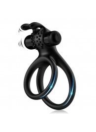 Черное эрекционное виброкольцо с подхватом мошонки Stay Hard - Boys of Toys - в Норильске купить с доставкой