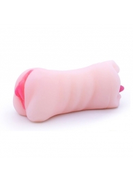 Телесный двусторонний мастурбатор - вагина и ротик - Boys of Toys - в Норильске купить с доставкой