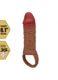 Реалистичная насадка на член Peirre - 15,5 см. - Baile - в Норильске купить с доставкой