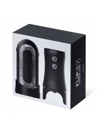 Набор Tenga Flip Zero Electronic Vibrotation: мастурбатор с вибрацией и устройство вращения - Tenga - в Норильске купить с доставкой
