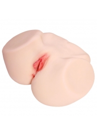 Мастурбатор-полуторс с двойным слоем материала Jenny Onahole Real Vagina - KOKOS - в Норильске купить с доставкой