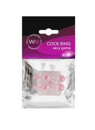 Прозрачная насадка на пенис с цветными шариками - Erowoman-Eroman - в Норильске купить с доставкой