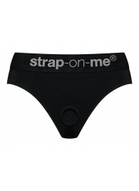 Черные трусики для насадок Heroine Lingerie Harness - size XL - Strap-on-me - купить с доставкой в Норильске