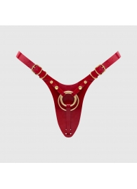 Красный пояс для фиксации насадок Strap-On-Me Leatherette Harness Fabulous - Strap-on-me - купить с доставкой в Норильске