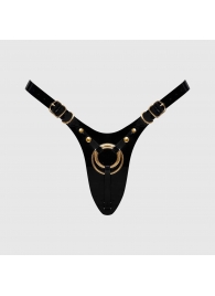 Черный пояс для фиксации насадок Strap-On-Me Leatherette Harness Fabulous - Strap-on-me - купить с доставкой в Норильске