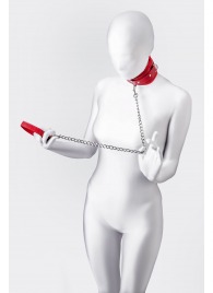 Красный ошейник с подкладкой из меха - ToyFa - купить с доставкой в Норильске