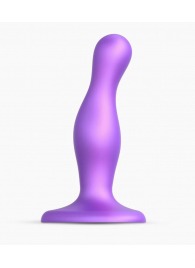 Фиолетовая насадка Strap-On-Me Dildo Plug Curvy size S - Strap-on-me - купить с доставкой в Норильске