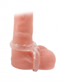 Прозрачное двойное эрекционное кольцо - Sex Expert - в Норильске купить с доставкой